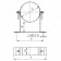 Хомут для дымохода настенный нерж. Версия Люкс 0-200 мм D-180 мм толщ. 0,6 мм