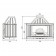 Каминная топка Laudel 850 Horizontal