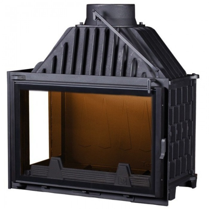 Каминная топка Technical PanTherm 80 nero боковое стекло